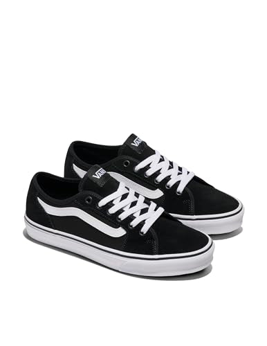 Vans Men's Filmore Decon Shoe | Low-Top Fashion Sneakers with Deconstructed Uppers, Black/White, 10