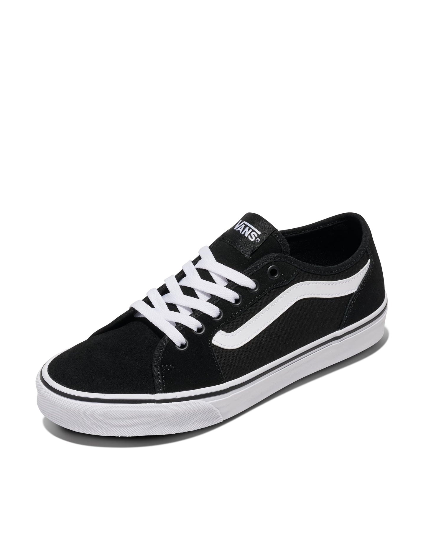 Vans Men's Filmore Decon Shoe | Low-Top Fashion Sneakers with Deconstructed Uppers, Black/White, 10